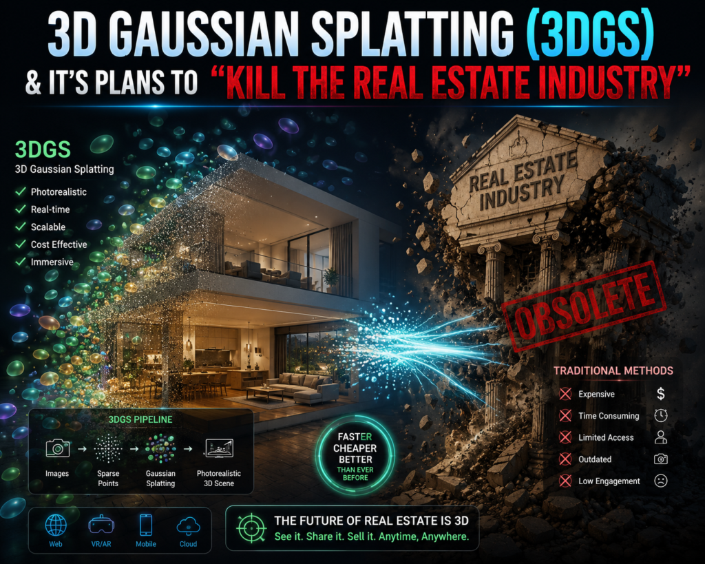3D Gaussian Splatting (3DGS) & It's Plans To Kill The Real Estate Industry