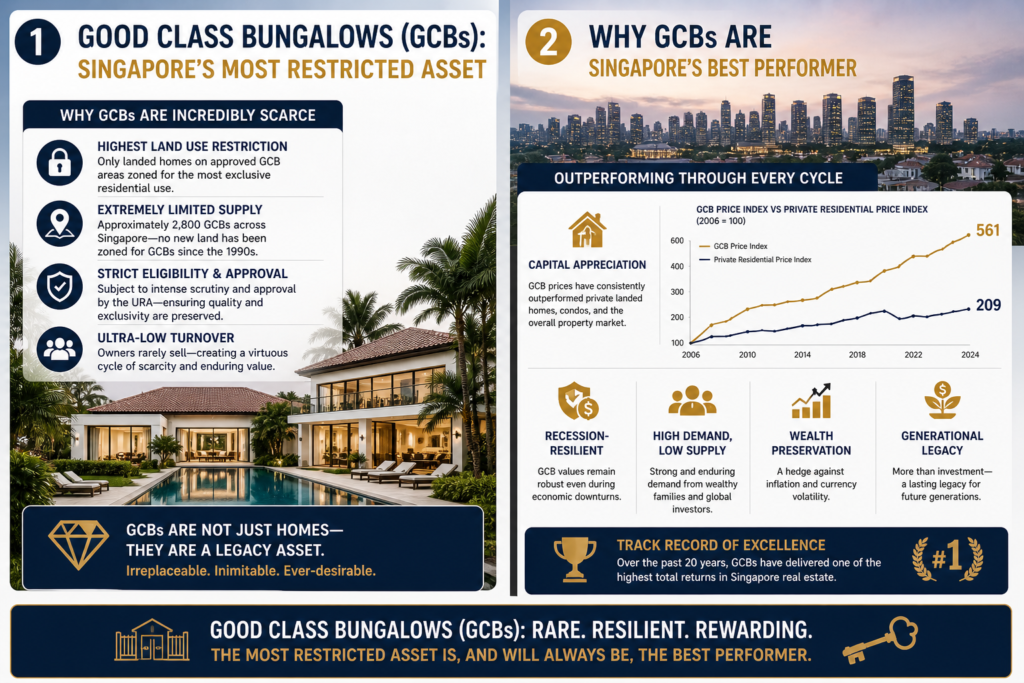 Good Class Bungalows (GCBs): Why Singapore’s Most Restricted Asset Is Its Best Performer
